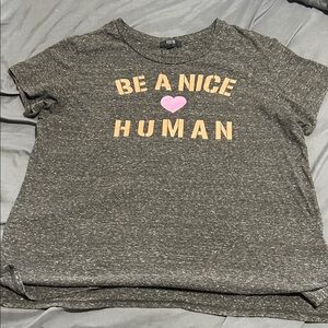 Gray Kids T-Shirt with Heart Design